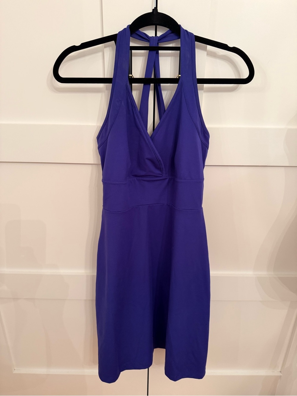 Merrell One-Shoulder Deep Purple Halter Dress